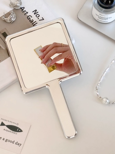 Портативное ретро зеркало для домашнего использования, портативная ручка, популярно в интернете, изысканный стиль