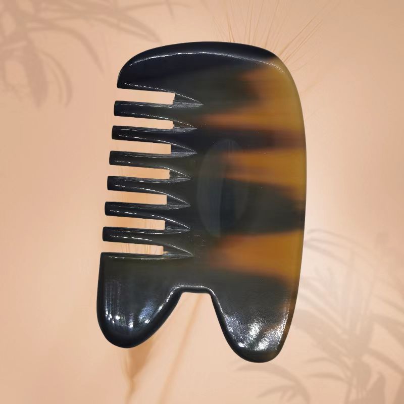 天然牛角梳按摩健康护发顺发