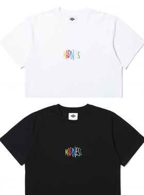 MADNESS SPECTRAL PRINT TEE 彩色字母刺绣LOGO短袖T恤余文乐MDNS