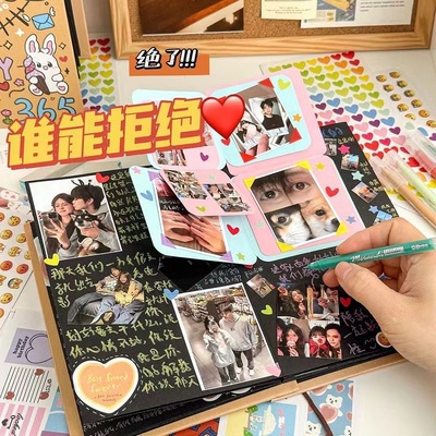 风琴本立体书diy纪念册折叠本