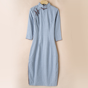 连衣裙复古中国风气质优雅学生 少女风改良版 2022新款 女旗袍年轻款