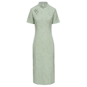 新中式 少女改良年轻款 小个子连衣裙 清仓复古旗袍2025年新款 断码