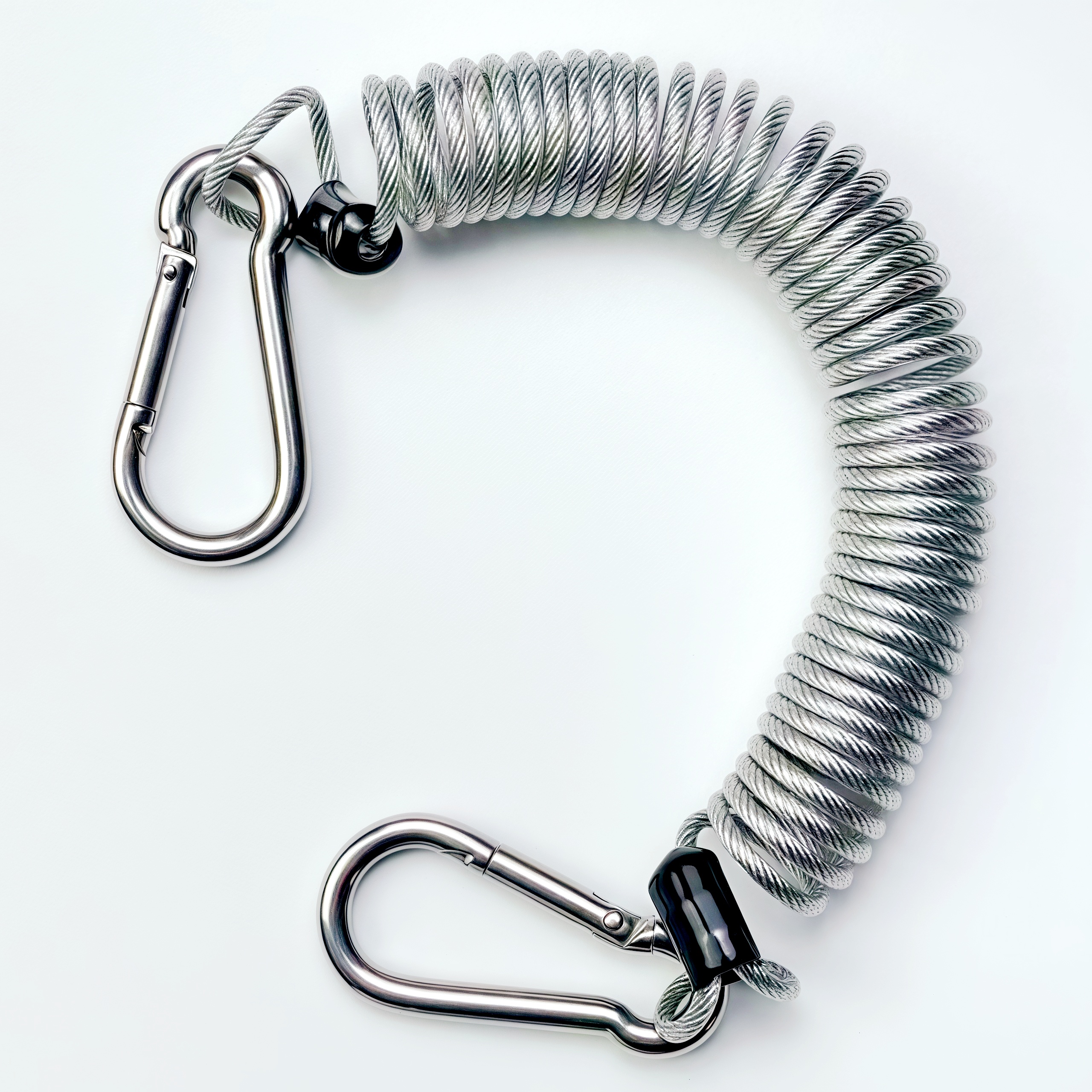 加强加粗钢丝弹簧绳电动工具挂绳失手绳防坠绳不锈钢回弹伸缩绳