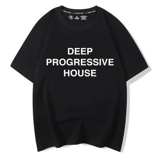 Deep progressive house短袖t恤电音文化衫潮流个性小众燥摇独立