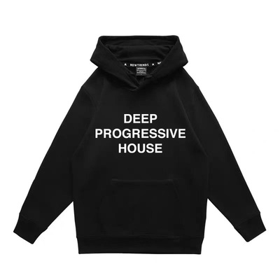 Deep progressive house周边卫衣连帽春秋冬电音文化潮流个性小众