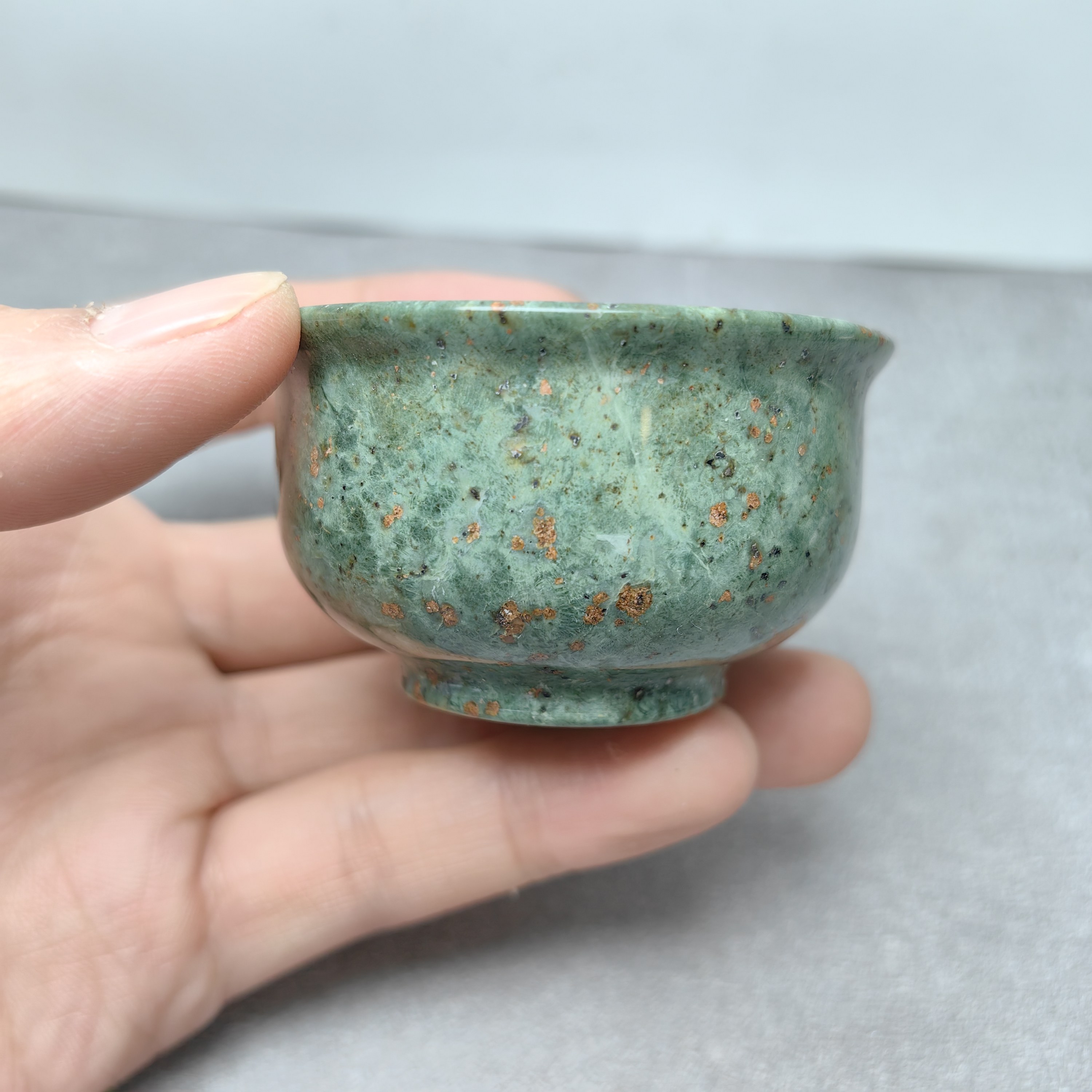 西藏药王石原生态原石45ml功夫茶具磁疗复古中国风养生茶杯子0290