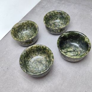 西藏药王石自然原石45ml功夫茶具一套四杯磁疗中国风茶杯子0404