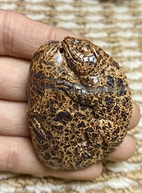 新疆天宝石花天宝精品蜥蜴挂坠可手把大花57*43天然正品保真12334