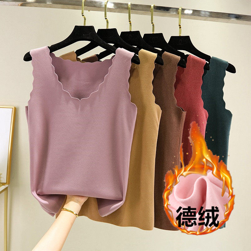 无痕保暖背心女紧身加绒打底衫秋冬内搭加厚阳离子发热德绒棉上衣,女装/女士精品,背心吊带,淘宝优惠券,粉丝福利购,淘宝优惠卷