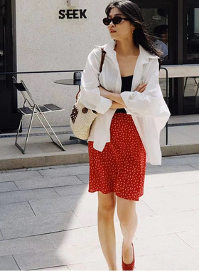 afterwonder经典升级白色廓形衬衫有机棉 oversize显瘦时髦BF小众