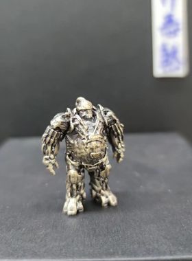 纯铜做旧儿童变形玩具金刚擎天汽车柱大黄蜂机器人大力神模型手办