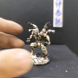 纯铜做旧六臂阿修罗手办海贼王鬼泣进化终极阿修罗手办车载铜摆件