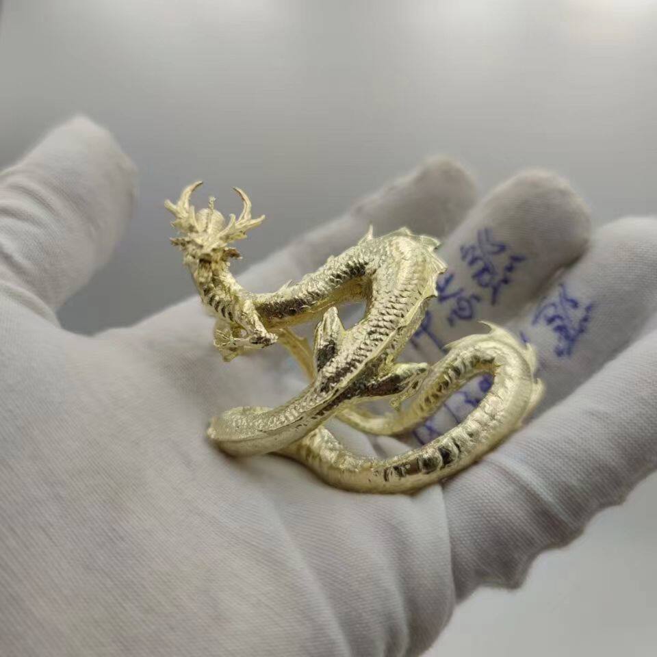 山海经盘龙车内神龙手办龙摆件招桌面摆件