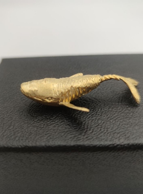 102 52赫兹鲸鱼铜项链鲸鱼轻奢男潮鲸落吊坠男士嘻哈男生简约挂件