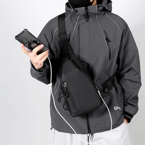 New Cross-border Men’s Chest Bag, Casual Large-capacity Sin