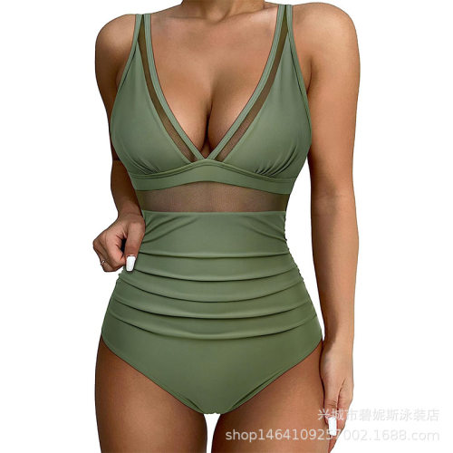 High-waisted One-piece Swimsuit For Women, Figure-hing And S