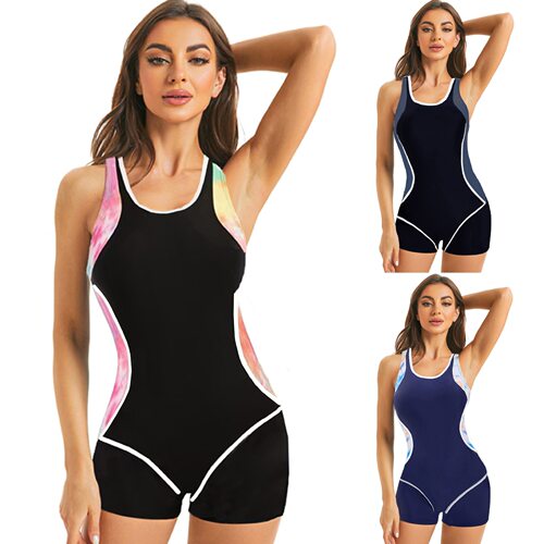 Multi-color Jumpsuit Women's Gym Slimming Sports Racing Swim