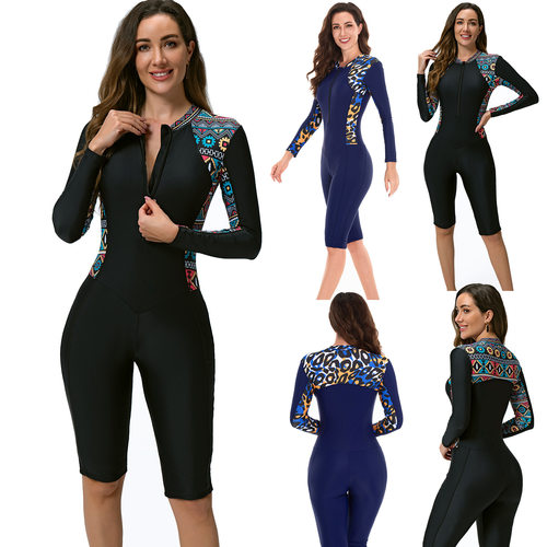 Swimsuit Women's One-piece Surfing Suit Boxer Five-point Pan