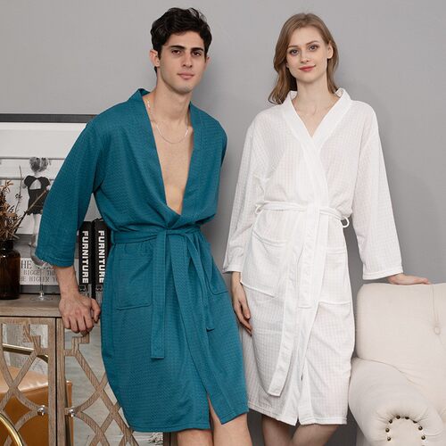 Bathrobe Sauna Suit Women's Thin Nightgown Long uple Home Cl