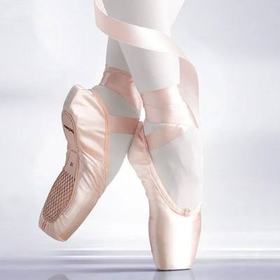 Girls Ballerina Ballet Pointe Shoes Pink Red Women Satin  Ba