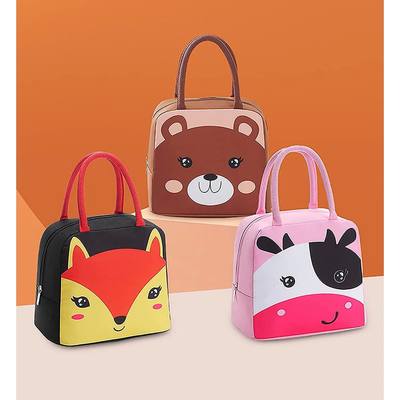 Bear Thermal Insulated Lunch Bag Box Portable Reusable Lunch