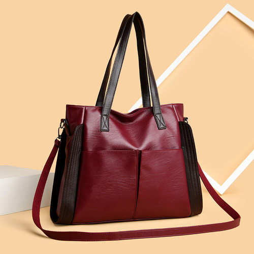 Large Capacity Soft Leather Large Women's Middle-aged 2026 F