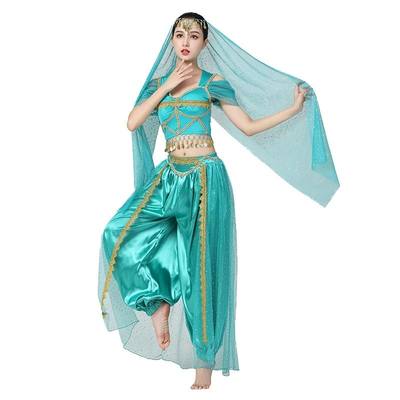 Exotic Dance Belly Dance Costumes Set For Women 4Pcs Noble C