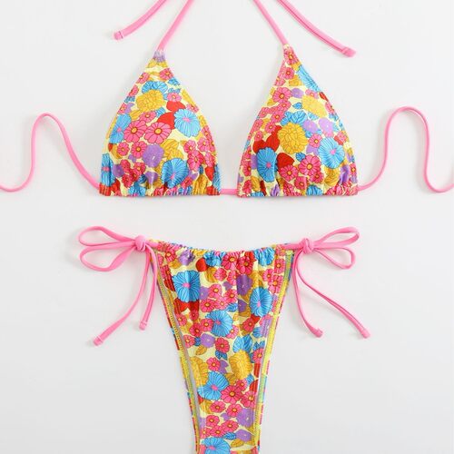 2026 Swimsuit Sexy Split Bikini Two-piece Swimsuit Spot High