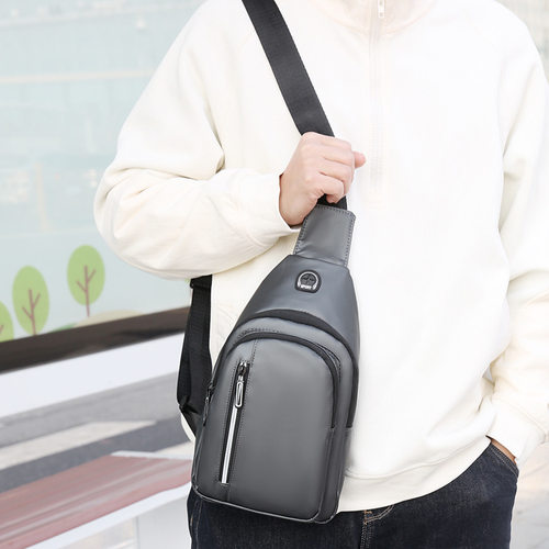 2026 New Arrival Men's Oxford Cloth Chest Bag Multifunctiona