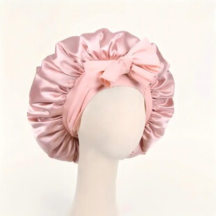 Popular Solid Color Strap Nightcap Stretch Wide-brimmed Sade