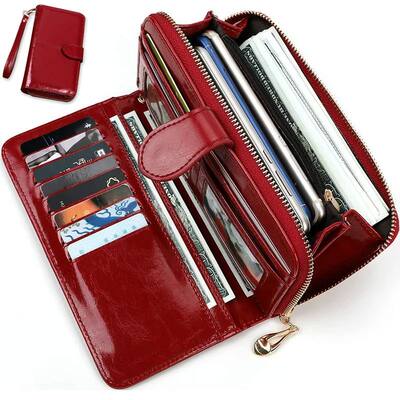 Pu Leather Women Wallets Women Purses Fashion Long Zipper Wo