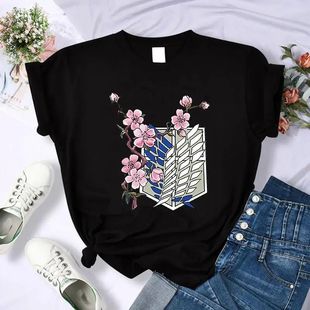 Shirt Print Graphic Men Attack Cas Japanese Anime Titan