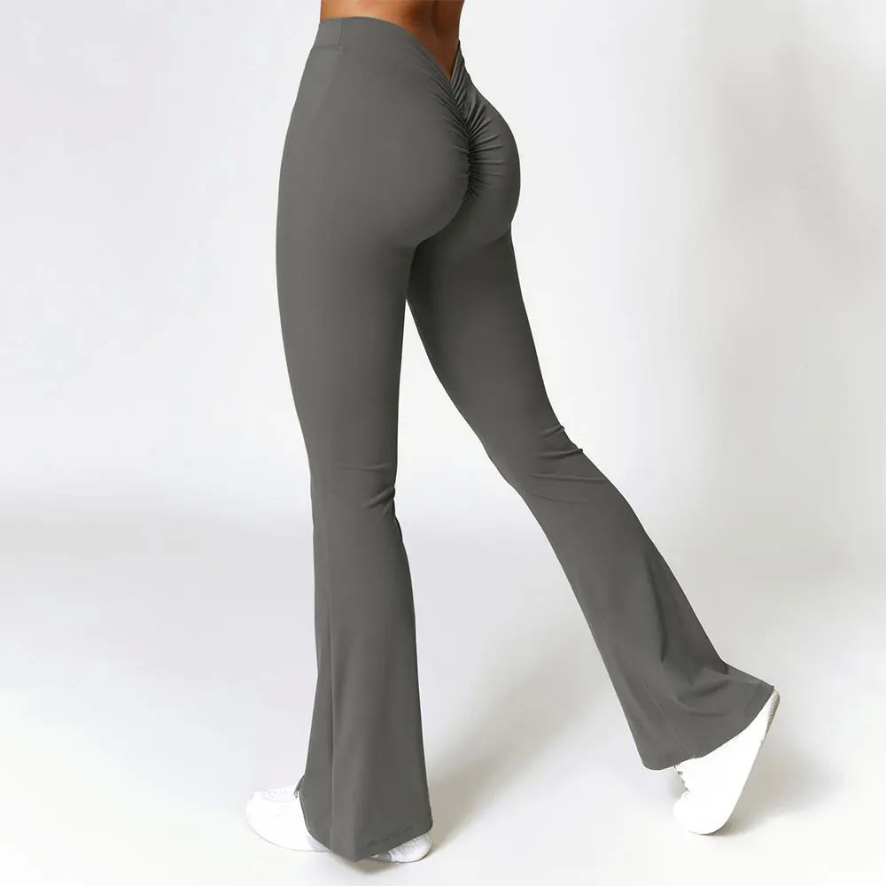 Women Flare Pants Sport Seamless Leggings High Waist Yoga Le