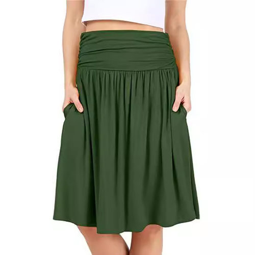 Pleated Elegant White Acetic Acid Slim Midi Dress