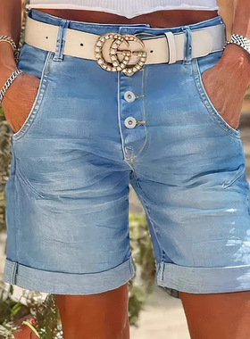 2026temu Xiyin Women's Sretch High Waist Denim Women's Curle