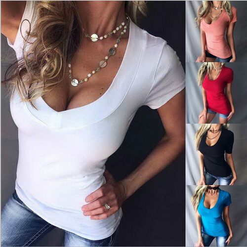 Large Amount Of Ready Stock 2026 Sexy Solid lor Deep V-neck