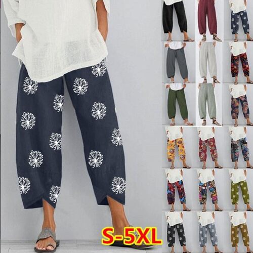 Spot S-5xl Women's Multicolor Printed Fashion Loose Pocket W