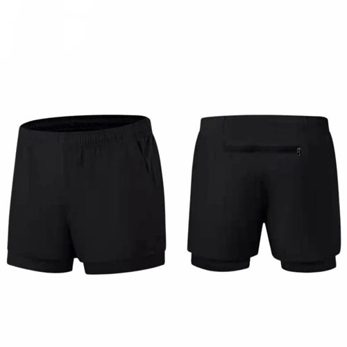 Men’s Plus-size Sports Shorts, Double-layer Basketball Trai