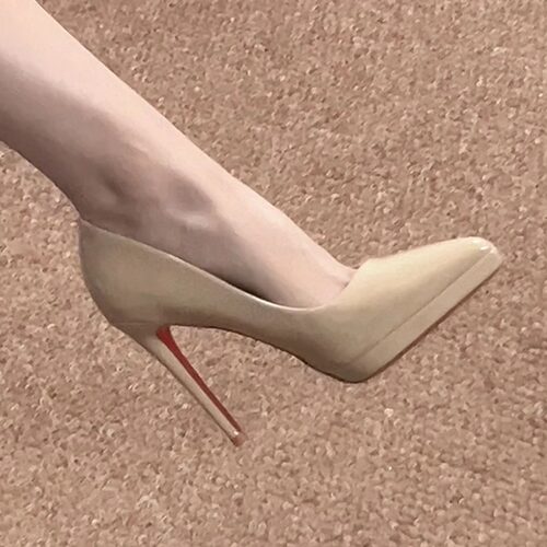 Nude Waterproof Platform Women's Thin Heel 2026 Elegant Poin