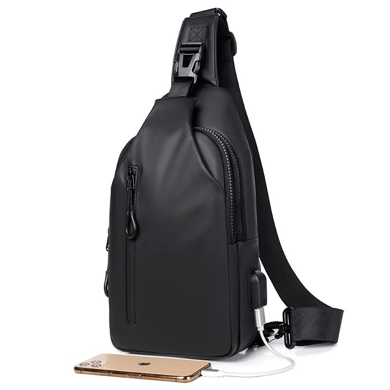 Casual Waterproof Men's Chest Bag Business Shoulder Bag Mess