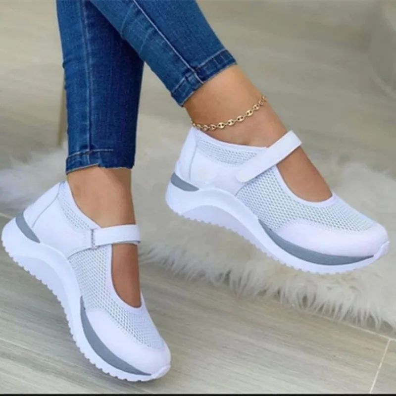 Round Head Knitted Women's Thick Sole Single Shoes Women's L 女鞋 传统布鞋 原图主图