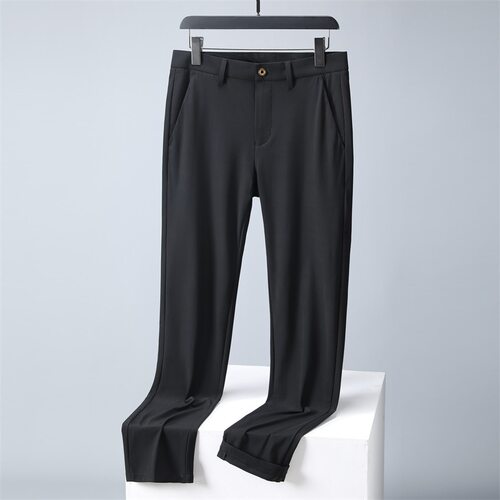 High-end Ice Silk Pants Men's Pants Summer Thin Korean-style