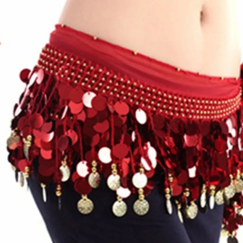 Belly Dance Belt Costumes Sequins Tassel Belly Dance Hip Sca