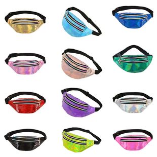 Fanny Sliver Women Men Unisex Laser Holographic Waist Packs