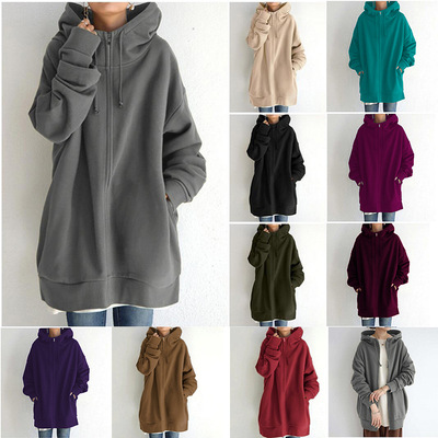 2026 Personalized Sreet-style Long Hoodie With Zipper And Fl