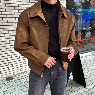 National Fashion Vintage All-match Short Lapel Jacket With Z