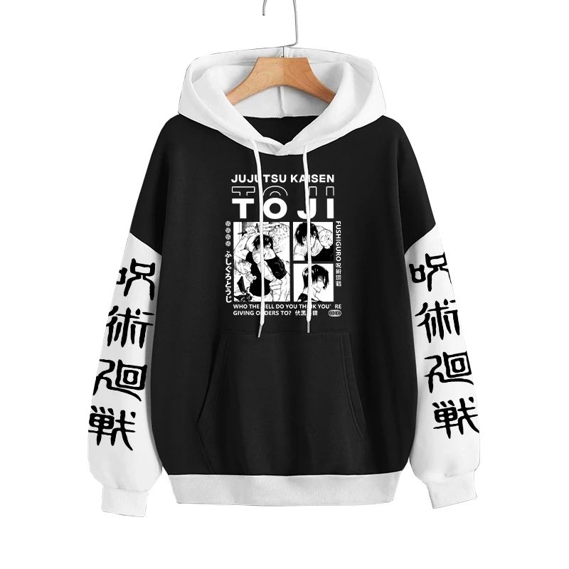 Jujutsu Kaisen Fushiguro Toji Anime Hoodies Harajuku Street 男装 卫衣 原图主图