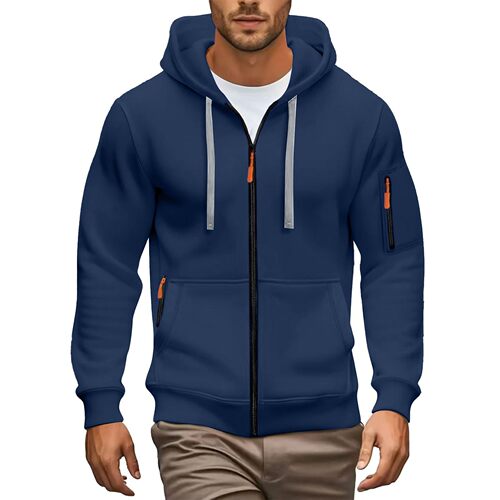 2026 European Size Men's Hoodie Zipper Cardigan Men's Sports