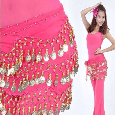 Fashion Belly Dance Waist Chain Costume Coins Skirt Belt Hip