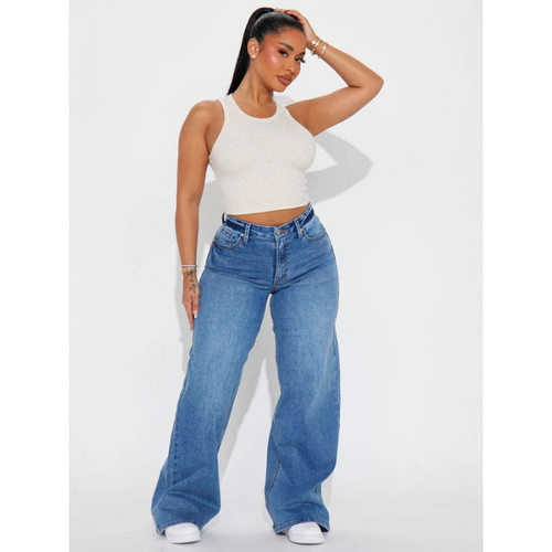 2026 Retro American Long Wide Leg Pants Hot Girl Loose Femal
